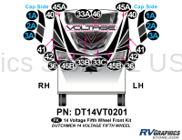 22 Piece 2014 Voltage Fifth Wheel Front Graphics Kit