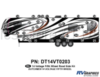 36 Piece 2014 Voltage Fifth Wheel Roadside Graphics Kit