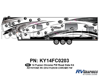 30 Piece 2014 Fuzion Chrome FW Roadside Graphics Kit