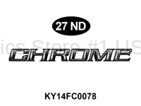 Chrome' Logo**with Laminate