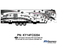 30 Piece 2014 Fuzion Chrome FW Curbside Graphics Kit