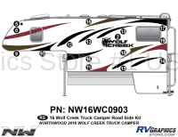 16 Piece 2016 Northwood Wolf Creek Camper Roadside Graphics Kit