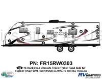 20 Piece 2015 Rockwood Signature UltraLite Travel Trailer Roadside Graphics Kit