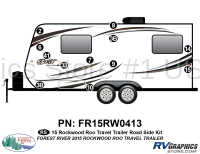 12 Piece 2015 Rockwood Roo Travel Trailer Roadside Graphics Kit