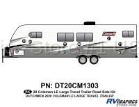 11 Piece 2020 Coleman LE Long Travel Trailer Roadside Graphics Kit