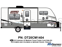 9 Piece 2020 Coleman LE Short Travel Trailer Curbside Graphics Kit