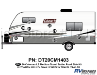 8 Piece 2020 Coleman LE Short Travel Trailer Roadside Graphics Kit