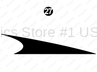 Rear Skirt Black Fin