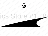 Rear Skirt Black Fin