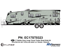 21 Piece 2017 Stellar Lg Travel Trailer Gray Version Roadside Graphics Kit