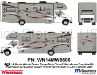 28 Piece 2014 Winnebago Minnie Winnie Desert Taupe ClassC Complete Graphics Kit