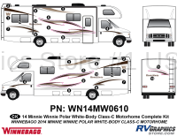 26 Piece 2014 Winnebago Minnie Winnie Polar ClassC Complete Graphics Kit - Image 2