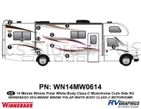 12 Piece 2014 Winnebago Minnie Winnie Polar ClassC Curbside Graphics Kit