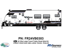 15 Piece 2024 Vibe Large Travel Trailer Roadside Graphics Kit