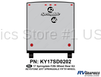 2 Piece 2017 Springdale Fifth Wheel Rear Graphics Kit