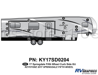 15 Piece 2017 Springdale Fifth Wheel Curbside Graphics Kit