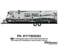 19 Piece 2017 Springdale Large Travel Trailer Roadside Graphics Kit