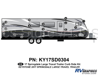 19 Piece 2017 Springdale Large Travel Trailer Curbside Graphics Kit