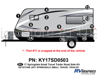 19 Piece 2017 Springdale Small Travel Trailer Roadside Graphics Kit