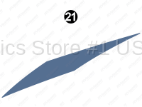 Long Blue Sweep Mid-Roadside-Driver Side