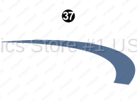 Rear Blue Hook Upper-Roadside-Driver Side