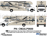 48 Piece 2022 Leprechaun Motorhome Tan Cap Complete Graphics Kit