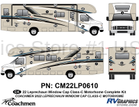 47 Piece 2022 Leprechaun Motorhome Window Cap Complete Graphics Kit