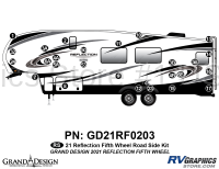 26 Piece 2021 Reflection Fifth Wheel Roadside Graphics Kit