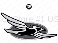 Front-Rear Bird Icon
