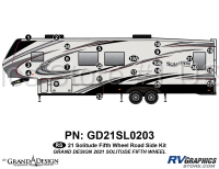 24 Piece 2021 Solitude Fifth Wheel Roadside Graphics Kit