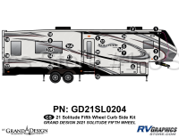 24 Piece 2021 Solitude Fifth Wheel Curbside Graphics Kit