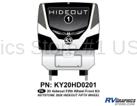 2 Piece 2020 Hideout Fifth Wheel Front Graphics Kit