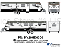 25 Piece 2020 Hideout LHS Travel Trailer Complete Graphics Kit
