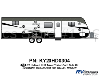 9 Piece 2020 Hideout LHS Travel Trailer Curbside Graphics Kit