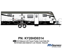 11 Piece 2020 Hideout LUX Travel Trailer Curbside Graphics Kit
