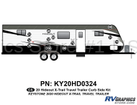 12 Piece 2020 Hideout X-Trail Travel Trailer Curbside Graphics Kit
