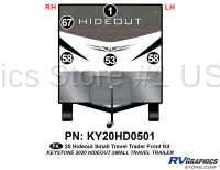 5 Piece 2020 Hideout Small Travel Trailer Front Graphics Kit