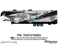24 Piece 2021 Cyclone HD Series Fifth Wheel Roadside Graphics Kit